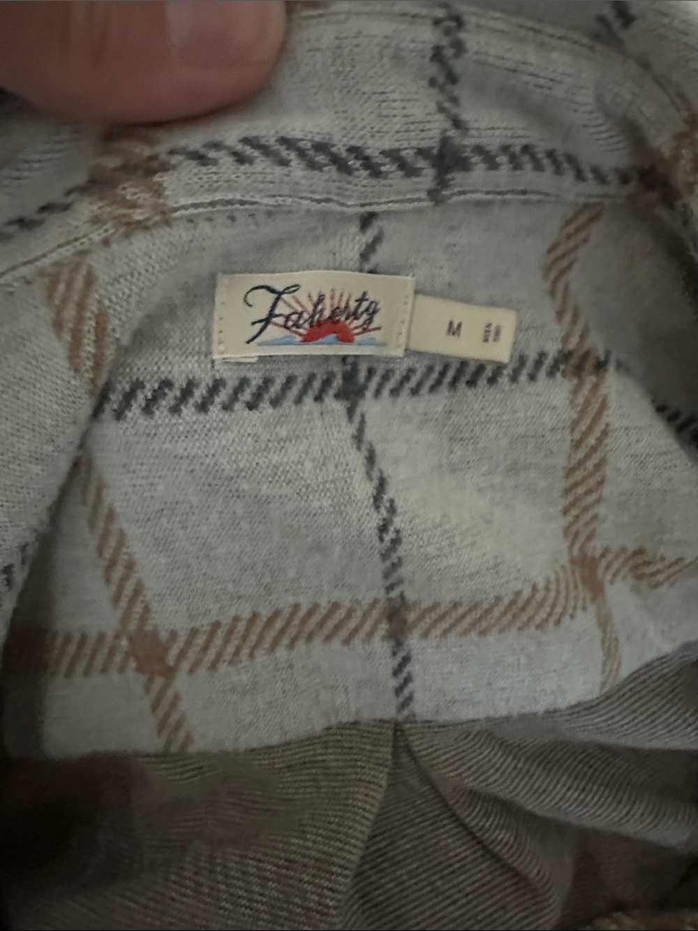 Faherty Legend Sweater Dress in Cream / Grey/Tan windowpane- worn once - Medium - Picture 7 of 11